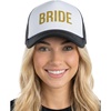 image:imageFunky Junque Bachelorette Trucker Hat for Women  Bride Tribe Squad Cap Mesh Bridal Shower GiftsBride  Black  White W Gold