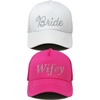 2 Pack - Bride (White) & Wifey (Hot Pink)