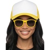 Hat (Yellow/White) & Sunglasses (Yellow)
