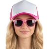 Hat (Hot Pink/White) & Sunglasses (Hot Pink)