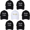 image:imageFunky Junque Bride Baseball Cap Embroidered Cotton Bachelorette Hat  Soft cotton bride cap with embroidered cursive lettering for bridal showers bachelorette parties engagements amp weddings1 Bride WhiteGold  6 Bride Tribe Black