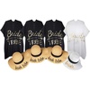 4 Pk: Bride (White Hat) & 3 Bride Tribe (Natural Hat)