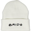 image:imageFunky Junque Bride Beanie for Women  Embroidered Bachelorette Party Favors Knit Wedding Hat Bridesmaid AccessoriesBride  White