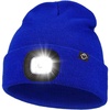image:imageFunky Junque LED Light Beanie  Light GreyRoyal Blue