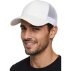 image:imageFunky Junque Mens Mesh Trucker Hat Breathable Snapback Cap  Cotton front trucker hat with ventilated mesh back for hiking fishing BBQs ballgames amp outdoor golfWhite