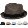 image:imageFunky Junque Mens Panama Porkpie Fedora Linen Summer Beach Hat  Lightweight fedora with adjustable fit for beach poolside lounging summer vacations amp outdoor adventuresCoffee Brown