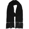 image:imageFunky Junque Mens Waffle Knit Scarf  Warm Winter Scarves for Men with Tassels Soft Knitted Long Scarf for Cold WeatherBlack