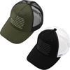2 Pack: American Flag - Olive/Black & Black/White
