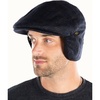 image:imageFunky Junque Newsboy Hats for Men Wool Ivy Flat Cap with Ear Flaps Fitted Winter Scally Gatsby Earflaps Driver BeretCharcoal Plaid