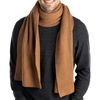 image:imageFunky Junque Premium Ribbed Knit Winter Scarf  Luxurious Warmth  Fathers Day Gift  for MenBrown