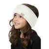 image:imageFunky Junque Toddler Winter Headband  Kids Ear Warmer for Girls amp Boys Ages 16 Soft Knit Fleece Headband for Cold Weather  IvoryIvory Ribbed Knit