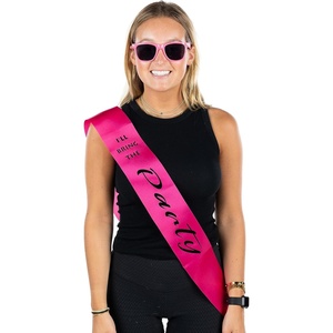 image:imageFunky Junque Bachelorette Sash for Bride  Bridal Shower Gifts Bridesmaid Party Decorations Wedding SashesIll Bring the Party  Sash  Sunnies Set Hot Pink