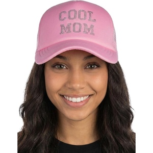 image:imageFunky Junque Bachelorette Trucker Hat for Women  Rhinestone Cowgirl Cap Bridal Shower Gifts Bride Party FavorsCool Mom Light Pink
