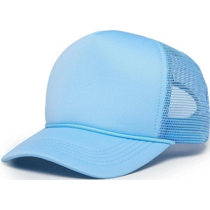image:imageFunky Junque Blank Mesh Foam Lightweight Snapback Trucker Hat  Lightweight Foam Trucker Hat with Breathable Mesh Back Golf Beach and Street Style Trendy Trucker Hats for MenLight Blue