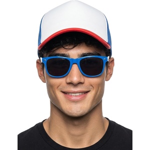image:imageFunky Junque Blank Mesh Foam Lightweight Snapback Trucker Hat  Lightweight Foam Trucker Hat with Breathable Mesh Back Golf Beach and Street Style Trendy Trucker Hats for MenHat RedWhiteBlue  Sunglasses Royal Blue