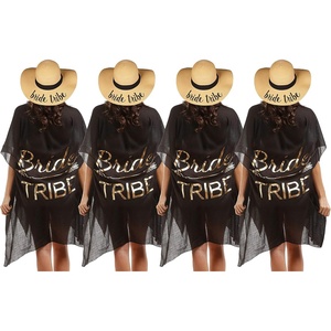 image:imageFunky Junque Bride Beach Sun Hat Straw Bucket Cover Up Set  Straw bucket sun hat with adjustable drawstring for bachelorette trips honeymoons bridal showers amp destination weddings4 Bride Tribe Natural  Bride Tribe Black Cover Up