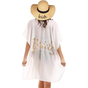 image:imageFunky Junque Bride Beach Sun Hat Straw Bucket Cover Up Set  Straw bucket sun hat with adjustable drawstring for bachelorette trips honeymoons bridal showers amp destination weddingsBride  Natural HatWhite Cover Up
