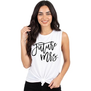 image:imageFunky Junque Bride Tank Top for Women  Bachelorette Party Favors Wedding Shirt Bridal Wifey Tee Bride ShirtsFuture Mrs  White