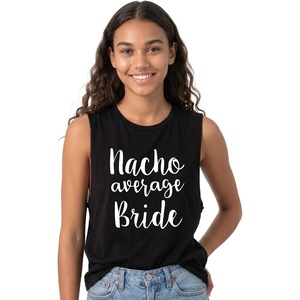 image:imageFunky Junque Bride Tank Top for Women  Bachelorette Party Favors Wedding Shirt Bridal Wifey Tee Bride ShirtsNacho Average Bride  Black
