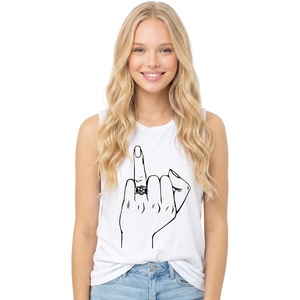 image:imageFunky Junque Bride Tank Top for Women  Bachelorette Party Favors Wedding Shirt Bridal Wifey Tee Bride ShirtsRing Finger  White