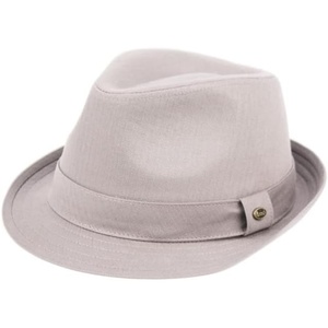 image:imageFunky Junque Fedora Hats for Men Women Beach Sun Hat Cotton Traveler Short Brim Classic Panama Cap Summer Derby UnisexLight Grey