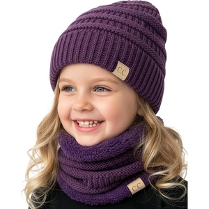 image:imageFunky Junque Fleece Lined Winter Neck Warmer Tube Scarf Cold Weather Gaiter for Kids Boys Girls ToddlersDk Purple