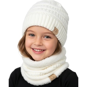 image:imageFunky Junque Fleece Lined Winter Neck Warmer Tube Scarf Cold Weather Gaiter for Kids Boys Girls ToddlersIvory