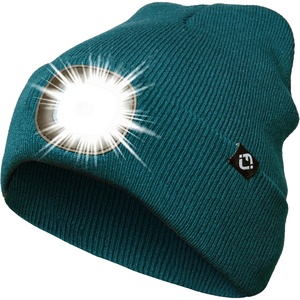 image:imageFunky Junque LED Light Beanie  Light GreyTeal