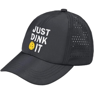 image:imageFunky Junque Lightweight Running Hat  Adjustable Polyester Cap with Sun Protection Golf Beach and Weekend Wear Trendy Caps for MenJust Dink It  Black