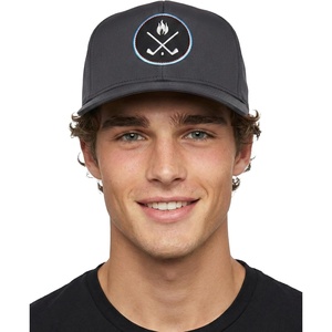 image:imageFunky Junque Mens Golf Hat Breathable Performance Baseball Cap  Lightweight golf hat with breathable eyelet ventilation for rounds gym sessions active days amp outdoor sportCrossed Golf Clubs Grey