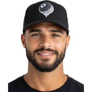 image:imageFunky Junque Mens Golf Hat Breathable Performance Baseball Cap  Lightweight golf hat with breathable eyelet ventilation for rounds gym sessions active days amp outdoor sportEight Ball Black