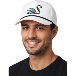 image:imageFunky Junque Mens Rope Golf Hat Vintage Snapback Trucker Cap  Moisturewicking rope golf hat with adjustable snapback for fairways weekend adventures sport amp lifestyleSwan  White Cap Black Rope