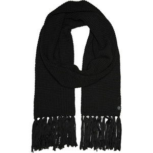 image:imageFunky Junque Mens Waffle Knit Scarf  Warm Winter Scarves for Men with Tassels Soft Knitted Long Scarf for Cold WeatherBlack