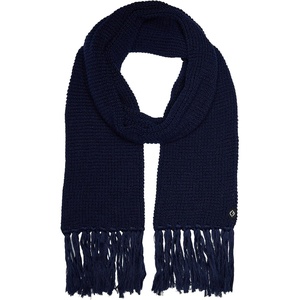 image:imageFunky Junque Mens Waffle Knit Scarf  Warm Winter Scarves for Men with Tassels Soft Knitted Long Scarf for Cold WeatherNavy Blue