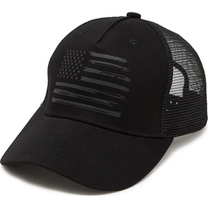 image:imageFunky Junque Mesh Mens American Flag Trucker Hat  Lightweight Cotton Cap with Sun Protection Golf Beach and Vacation Trendy Caps for MenAmerican Flag  Black