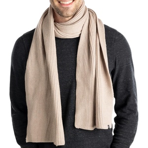 image:imageFunky Junque Premium Ribbed Knit Winter Scarf  Luxurious Warmth  Fathers Day Gift  for MenBeige
