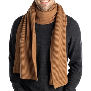 image:imageFunky Junque Premium Ribbed Knit Winter Scarf  Luxurious Warmth  Fathers Day Gift  for MenBrown