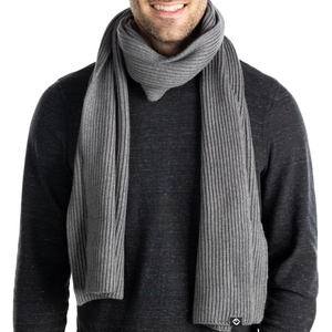 image:imageFunky Junque Premium Ribbed Knit Winter Scarf  Luxurious Warmth  Fathers Day Gift  for MenCharcoal
