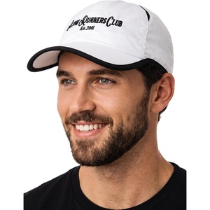 image:imageFunky Junque Running Hat Moisture Wicking Athletic Sports Cap  Breathable polyester running cap with moisturewicking build for jogging hiking cycling golf amp tennisSlow Running Club White W Black Trim