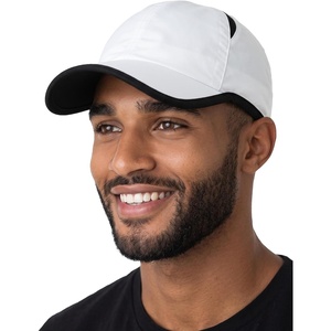 image:imageFunky Junque Running Hat Moisture Wicking Athletic Sports Cap  Breathable polyester running cap with moisturewicking build for jogging hiking cycling golf amp tennisWhite Black Trim
