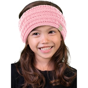 image:imageFunky Junque Toddler Winter Headband  Kids Ear Warmer for Girls amp Boys Ages 16 Soft Knit Fleece Headband for Cold Weather  IvoryRibbed Knit  Pale Pink