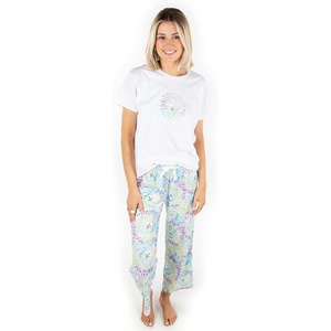image:imageFunky Junque Womens UltraSoft Graphic Tee amp Pajama Pants Set  Cozy Loungewear Sleepwear CollectionTie Dye Snowman Pant  T Shirt