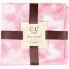 image:imageBaby Blanket amp Beanie Set  Ribbed Knit  Single Pom  Pale Pink  Soft fuzzy baby blanket amp beanie set with large 30x35 size for snuggling crib naps strollers amp shower giftsTie Dye  Double Pom  Pale PinkWhite