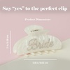image:imageBridal Claw Clip Set  Squad  Pearl embellished claw clips with strong hold for bridal showers bachelorette parties weddings amp getting readyBride