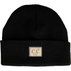 image:imageFunky Junque Adorable Newborn Baby Smiley Face Beanie  Soft Knit Winter Hat with Premium Suede PatchBlack