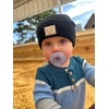 image:imageFunky Junque Adorable Newborn Baby Smiley Face Beanie  Soft Knit Winter Hat with Premium Suede PatchBlack