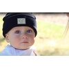 image:imageFunky Junque Adorable Newborn Baby Smiley Face Beanie  Soft Knit Winter Hat with Premium Suede PatchBlack