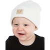 image:imageFunky Junque Adorable Newborn Baby Smiley Face Beanie  Soft Knit Winter Hat with Premium Suede PatchCrown  WhitePink