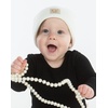 image:imageFunky Junque Adorable Newborn Baby Smiley Face Beanie  Soft Knit Winter Hat with Premium Suede PatchCrown  WhitePurple