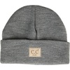 image:imageFunky Junque Adorable Newborn Baby Smiley Face Beanie  Soft Knit Winter Hat with Premium Suede PatchHeather Grey